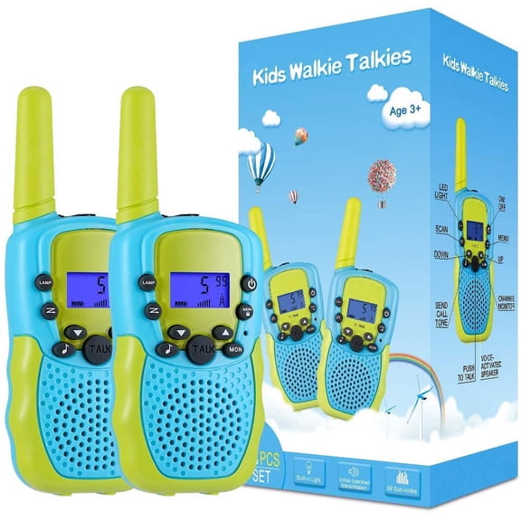 Toys for 3-12 Year Old Boys Girls, Walkie Talkies for Kids 22 Channels 2 Way Radio Toy with Backlit LCD Flashlight, 3 Miles Range for Outside, Camping, Hiking