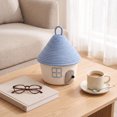 thumbnail image 5 of Woven Storage Basket with Lid, Cute House Basket, House Shape Woven Storage Basket, Sundries Container, for Bedroom and Living Room, 5 of 5