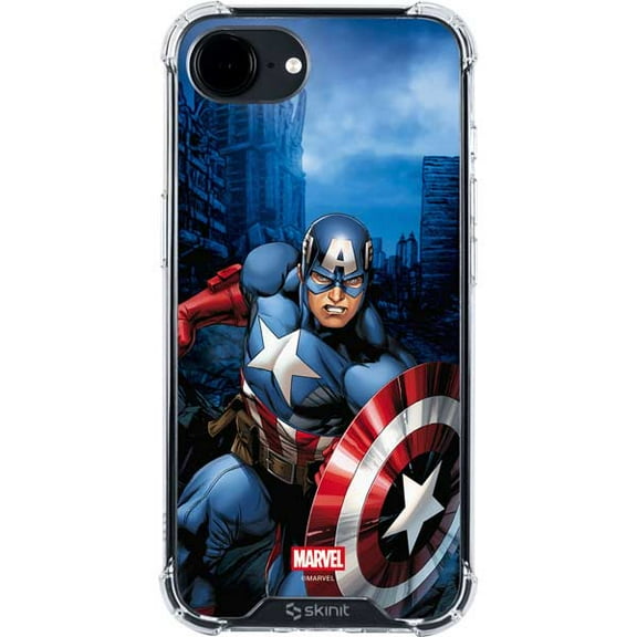 Skinit Marvel Captain America Portrait iPhone 16e Clear Case