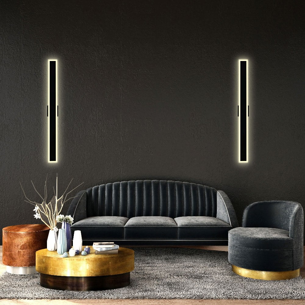 CWI Lighting Malibu LED Integrated Black Metal Outdoor Wall Light