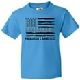 thumbnail image 3 of Inktastic Parkinson's Awareness Gray Ribbons and Flag Youth T-Shirt, 3 of 5