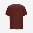 thumbnail image 7 of USNSM Mens Plus Size T-Shirts Cotton Short Sleeve Pocket Tee Shirt Casual Crew Neck Moisture Wicking Soft Basic Top Shirts Red XXXL, 7 of 7