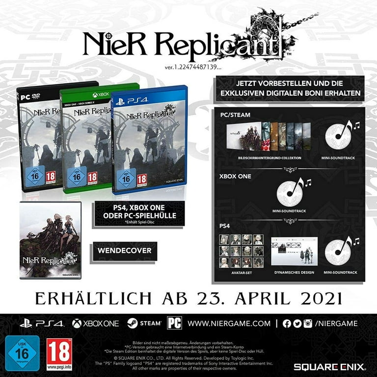 NieR Replicant ver.1.22474487139 (PS4) - [AT-PEGI] - Walmart.com