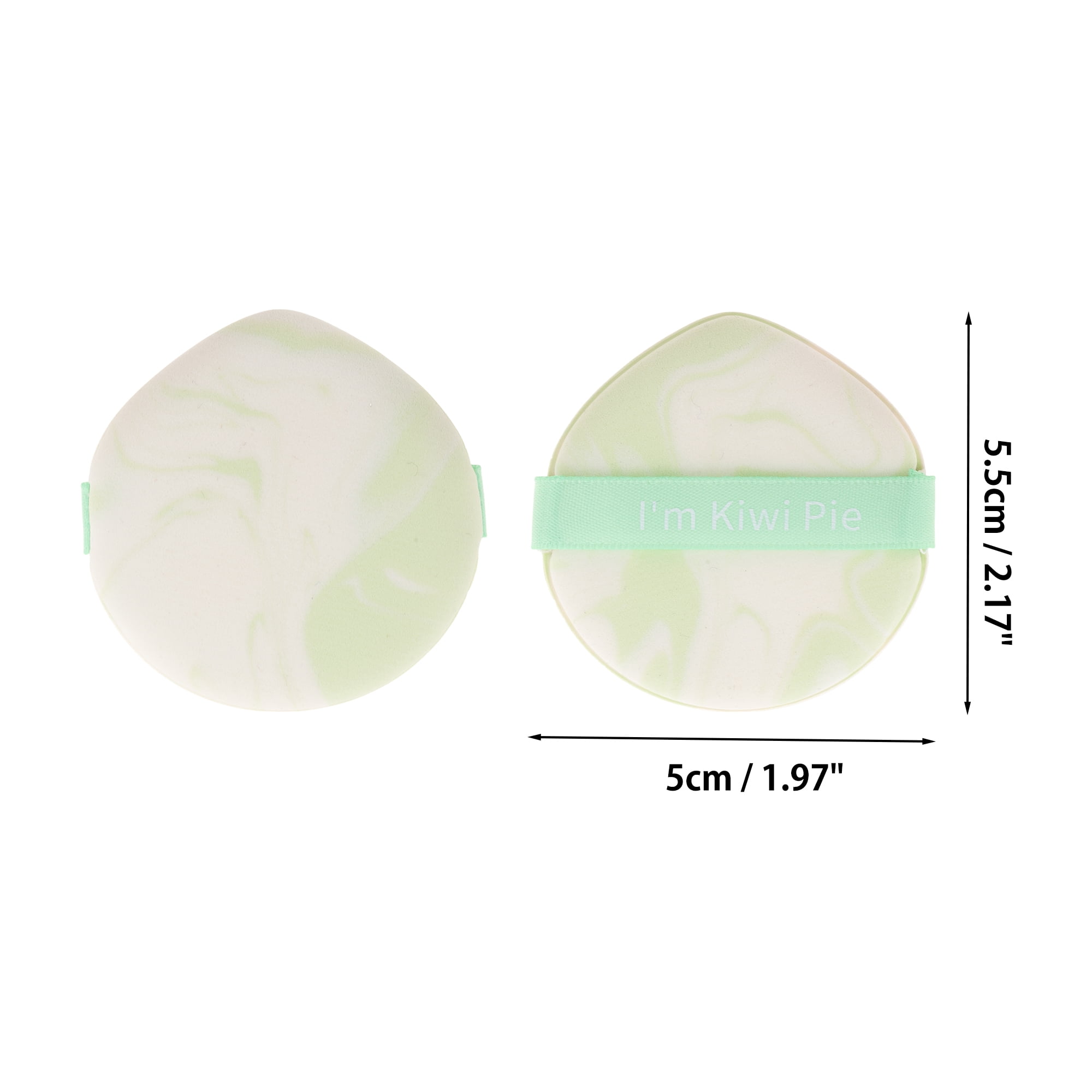 Unique Bargains 4 Pcs Combination Face Makeup Sponge Green, White