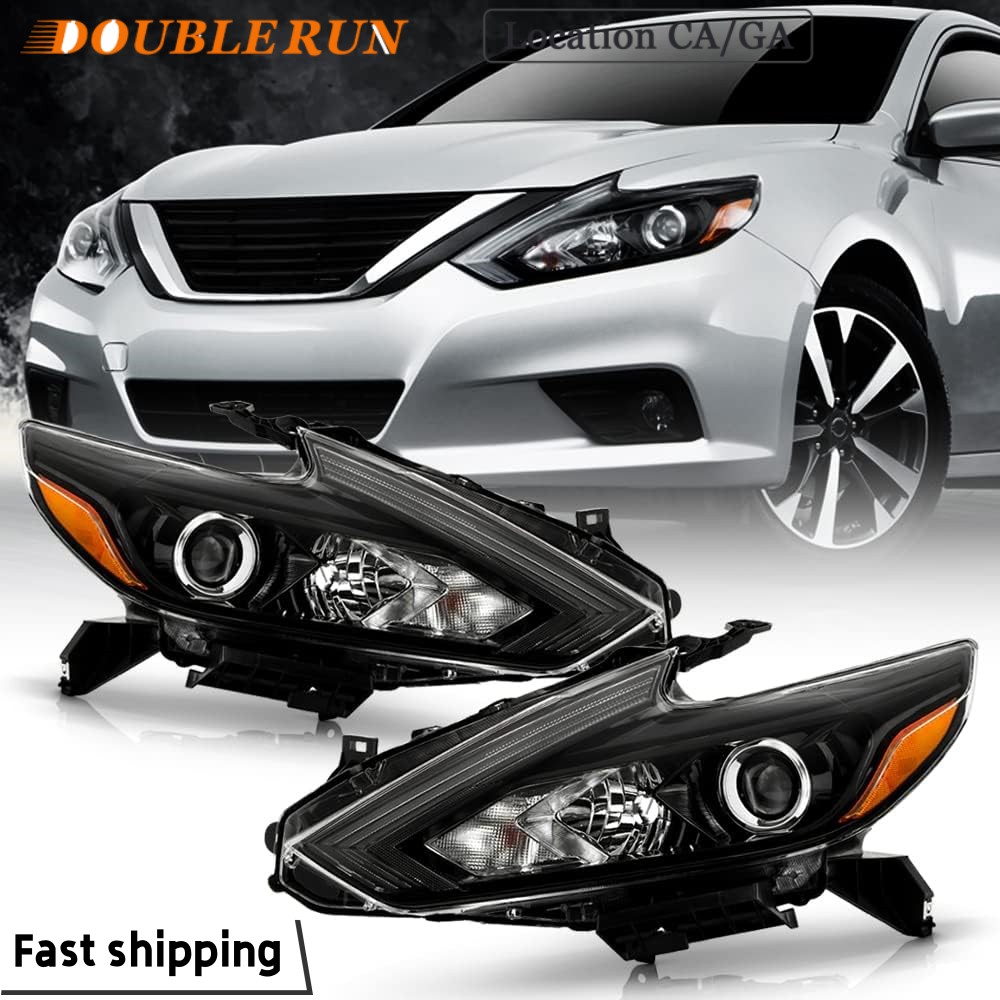 HOUGEET Halogen Headlight Assembly Fit for 2016-2018 Nissan Altima Headlamp Passenger 1pc
