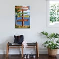 thumbnail image 3 of Art.com Higgins Lake, Michigan - Sign Post Art Print by Lantern Press, 24" x 36", 3 of 4