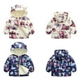 thumbnail image 4 of Toddlers Fleece Jackets Thick Warm Little Baby Girls Boys Soft Lovely Hoodies Down Coat Outerwear, 4 of 6
