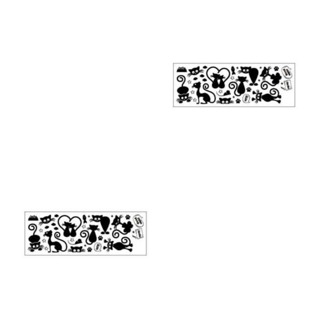 Redempat 1/2/3/5 PVC Wall Sticker Cartoon Self-adhesive Removable Animal Shape Home Bedroom Living Room Switch Power Socket Decal 25x70cm 2PCS
