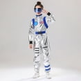 thumbnail image 4 of WOYY Space Astronaut Dress Up Outfit for Kids Long Sleeve Jumpsuit with Belt, Sizes 5-6Y, 4 of 8