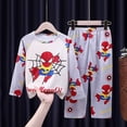 thumbnail image 1 of Anime Marvels Spiderman Niños Conjuntos de pijamas de algodón de manga completa Bos Girl Ropa de dormir Pijamas para niños para adolescentes Pijamas Ropa de dormirChina 16 (11T-12T) Gao Jinjia LED, 1 of 2
