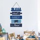 thumbnail image 3 of pieza de logotipo de madera azul, placa para colgar en la pared, pared de la cocina, 3 of 5