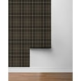 thumbnail image 6 of NextWall Coffee Altarinda Plaid Peel and Stick Wallpaper - 20.9 in. W. x 18 ft. L. Roll, 6 of 7