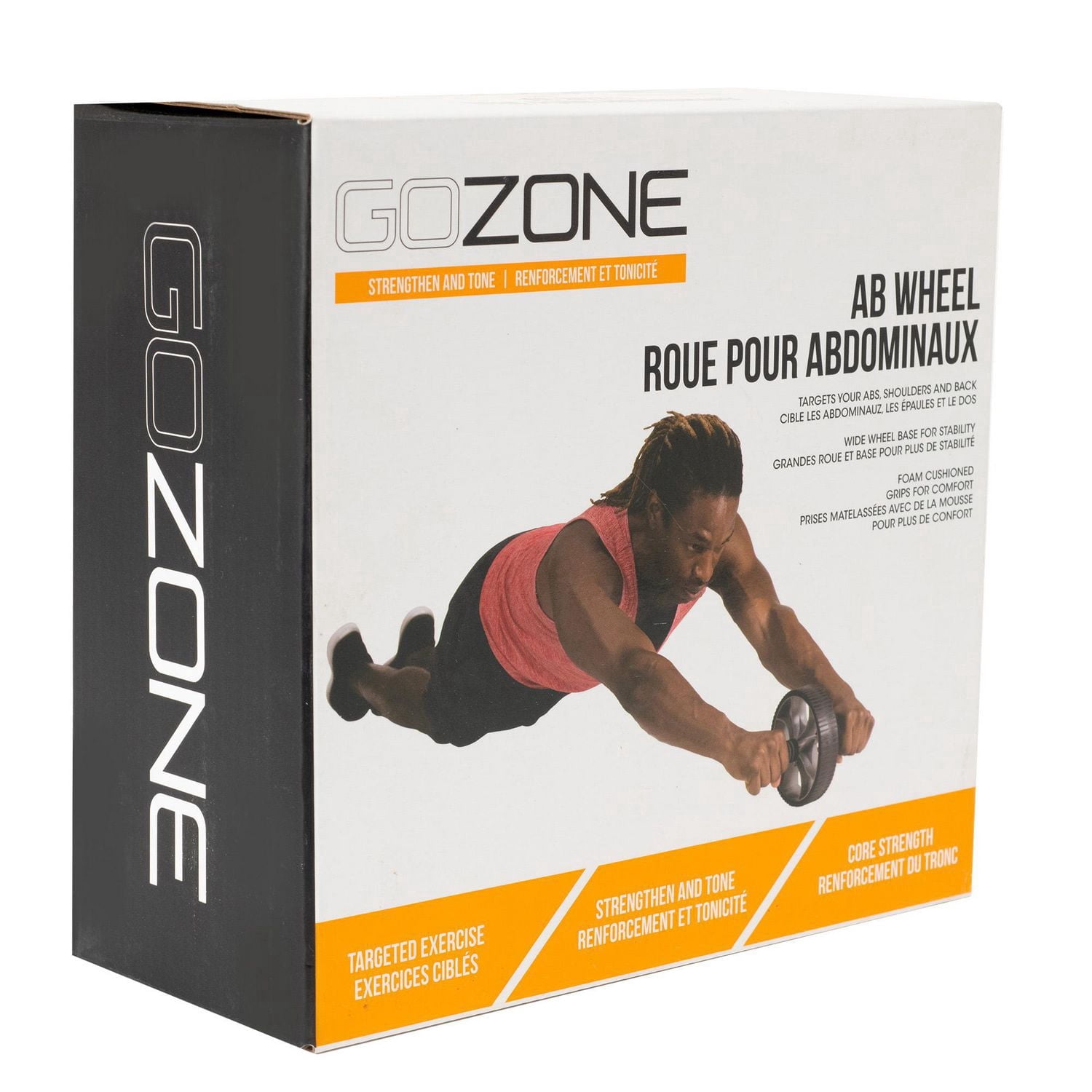 GoZone Ab Wheel – Grey/Black