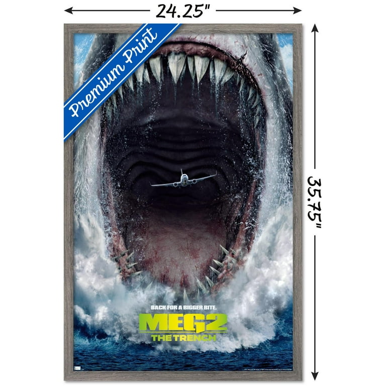 MEG ポスターセット Meg 2: The Trench - Plane One Sheet Wall Poster, 22.375