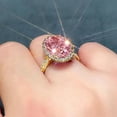 thumbnail image 7 of zttd fashion pink egg shaped rhinestone ring diamond wheel ring elegant rhinestone ring women fashion full diamond zircon rings for women size 5 11, 7 of 7