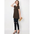 thumbnail image 5 of Made by Johnny Women's Tunic Top Casual T Shirt for Leggings S-5XL Plus Size M BROWN, 5 of 6