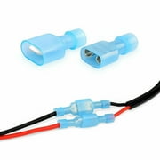 PRO 200Pcs Female & Male Fully Insulated Wire Terminals Connector Nylon Spade Cr