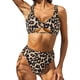 thumbnail image 2 of Bikini cómodo para mujer, traje de baño de dos piezas con estampado calado, conjunto de ropa de playa OAVQHLG3B Store  lin121212, 2 of 4