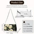 thumbnail image 6 of TSOVTHRID Peony Flower Polka Dot Print Clutch Purses for Women Formal Clutch Handbags with Chain Strap Elegant Evening Bag for Wedding Party Cocktail Prom, Black, 6 of 7