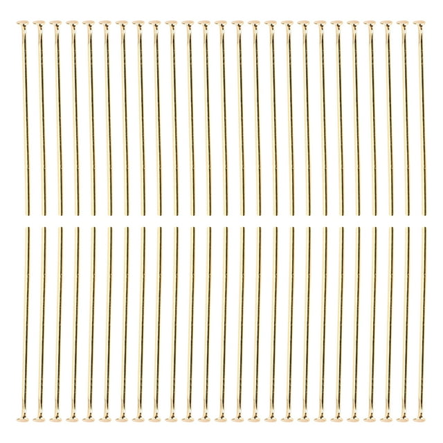Alfileres de cabeza plana para joyería, 50 piezas de acero inoxidable, alfileres de cabeza plana para manualidades, artesanía excepcional