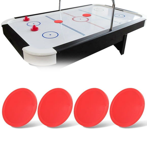 Rdeghly Pucks Replacement, Plastic Hockey Pucks,4 Pcs Plastic Air Ice Hockey Pucks Piece Replaceable for Tables Game Equipment