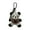 Coffee color, variant on Cartoon Bear Keychain Plush Pendant for Bags and Keys Lovely Panda Shaped Keyring Accessory for Lovers