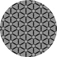 thumbnail image 1 of Ahgly Company Tapis d'Intérieur Ronds Transitionnels Noirs Lavables à la Machine, 5 Pieds Rond, 1 of 7