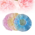 thumbnail image 6 of 6 Pcs Shower Caps, Waterproof Bath Caps Plastic Disposable Shower Caps Elastic Band Bath Hair Caps for Women Kids, 6 of 6
