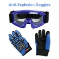 thumbnail image 3 of TCMT DOT Motorcycle Helmet for Kids Blue Flame with Goggles & Gloves for Atv Mx Motocross Offroad Street Dirt Bike Youth L Size, 3 of 13