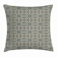 thumbnail image 1 of Ethnic Throw Pillow Cushion Cover, Bohemian Inspired Persian Arabesque Flowers Vintage Oriental Timeless Motifs, Decorative Square Accent Pillow Case, 20 X 20 Inches, Tan Blue White, by Ambesonne, 1 of 2