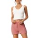 thumbnail image 1 of INSPIRAR CHIC Conjuntos de Pijamas de Forro de Felpa para Mujeres de 3 Piezas, Chaqueta Suave y Top Corto con Pantalones Cortos, Conjunto de Lounge L Rosa Claro, 1 of 6