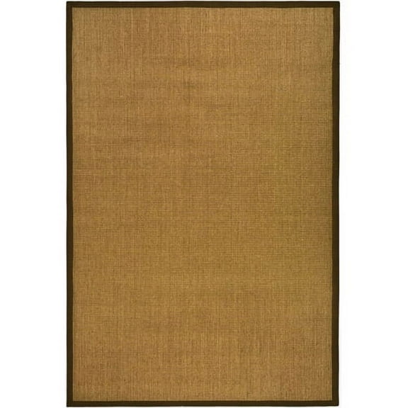 SAFAVIEH Natural Fiber Forrester Border Sisal Area Rug, Brown, 3' x 5'