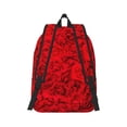 thumbnail image 3 of Balery Red Rose Vintage Canvas Backpack for Men and Women - Large Capacity, Durable Travel Laptop Bag for School, Work, Hiking, and Outdoor Activities, 3 of 7