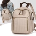 thumbnail image 4 of Stylago Fashion Backpack Purse for Women Versatile Detachable Strap Crossbody Bags Ladies Multiple Zip Pockets Travel Daypack Beige, 4 of 6