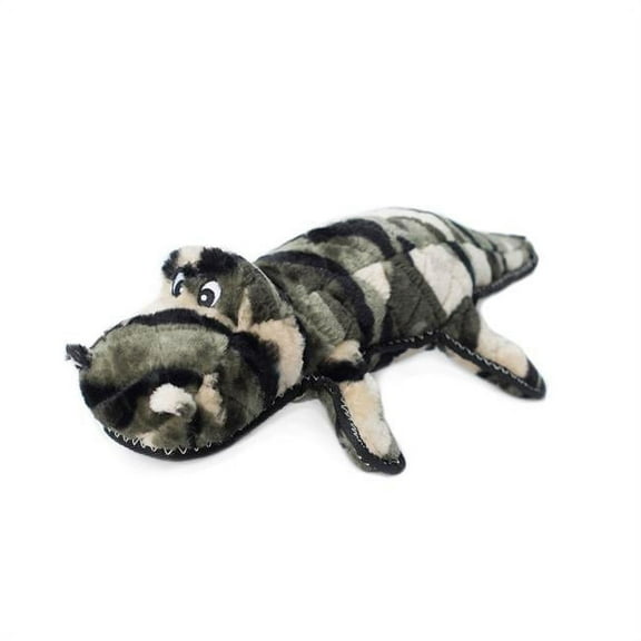 ZippyPaws 817064 Grunterz Plush Z-StitchCameron the Camo Gator Dog Toy - Extra Large