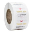 thumbnail image 1 of Thank You Stickers ,1.5" Thank You Stickers,Transparent Labels, Gold Foil Thank You Stickers Roll for Business, Bubble Mailers, Packaging Bags, Envelopes, Sealing and Decoration, 500 Labels Per Roll, 1 of 3