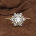 thumbnail image 2 of Women's Creative Diamond Snowflake Zircon Ring, 2 of 2
