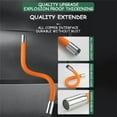 thumbnail image 7 of 50CM(19.7") Universal Foaming Extension Tube 360° Free Bending Faucet for Kitchen Sink,Flexible Leader Hose with Connector, Garden Hose, Garden Hose Extension, 7 of 7