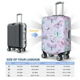 thumbnail image 4 of Hirioo Purple Butterfly for Elasticity Suitcase Cover (No luggage Included) Durable Luggage Protector Fits 18-32 Inch Luggage-Small, 4 of 7