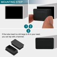 thumbnail image 4 of Unique Bargains Plastic Plug End Caps 30mm x 15mm Rectangular Furniture Table Chair Legs 30Pcs, 4 of 5