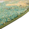 thumbnail image 6 of Rugs.com Haerfest Collection Rug – 8 Ft Round Green Low Rug Perfect For Kitchens, Dining Rooms, 6 of 9