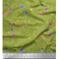thumbnail image 1 of Soimoi Viscose Chiffon Fabric Leaves & Rose Floral Printed Craft Fabric by The Yard 42 Inch Wide, 1 of 3
