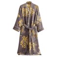 thumbnail image 2 of uublik Womens Robes Nightdress Bathrobe Nightgown Comfortable Pajamas for Women Yellow, 2 of 4