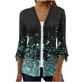 thumbnail image 2 of Jsaierl Lightweight Cardigans for Women 3/4 Sleeve Open Front Cardigan Print Fall Top Comfy Duster Kimono Cardigans 2026, 2 of 5