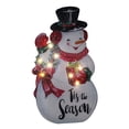 thumbnail image 3 of 26 Inch Pre-Lit Iron Christmas Snowman Sign, 3 of 4