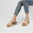 thumbnail image 4 of Dream Pairs Women's Platform Ankle Strap Open Toe Espadrille Wedge Sandals, 4 of 5