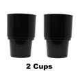 thumbnail image 2 of 2 Pack Black Universal Plastic Jumbo Drink Cup Holder Insert holds Jumbo / Oversized / Top Heavy Drink Containers Cups Tumblers / Golf cart Portable Propane Heaters, 2 of 8