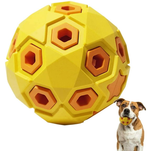 LNKOO Dog Ball Toys Puppy Chew Toys Rubber Dog Ball Interactive Dog Toys, Durable Dog Toys for Small &Medium Dogs, Floating Bouncing Dog Bell Ball for Fetch Game and Outdoor Play