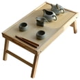 thumbnail image 1 of CTIRCHIU 1Pcs Laptop Table for Bedroom Wood Color Foldable for Outdoor Use, 1 of 8