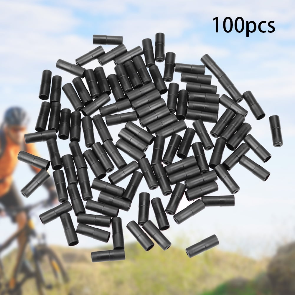 10 Terminales O Casquillos De Aluminio Para Cables De Freno Y Cambio De Bicicleta. Color Morado, Universales Para Múltiples Tipos De Bici. Marca Cheng Shin.